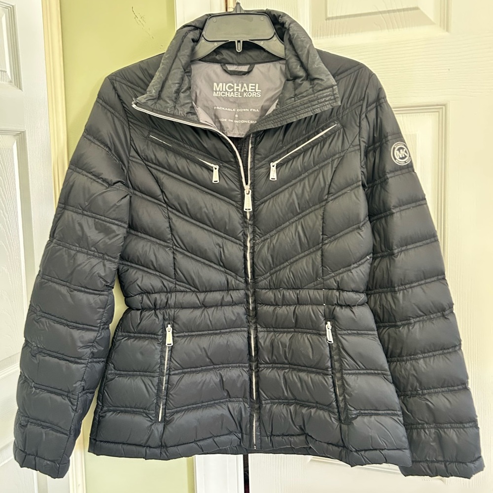 Michael Kors Black Quilted Jacket